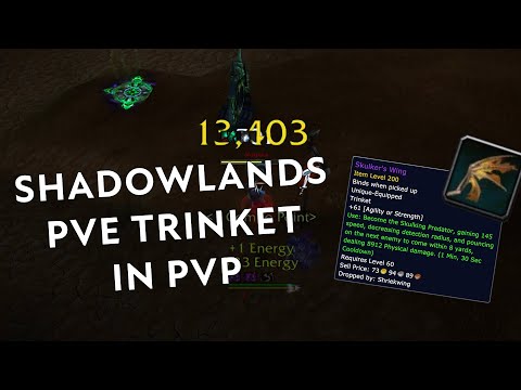 Shadowlands PvE trinket in PvP, like drest x2.... (Rogue 1 shots)