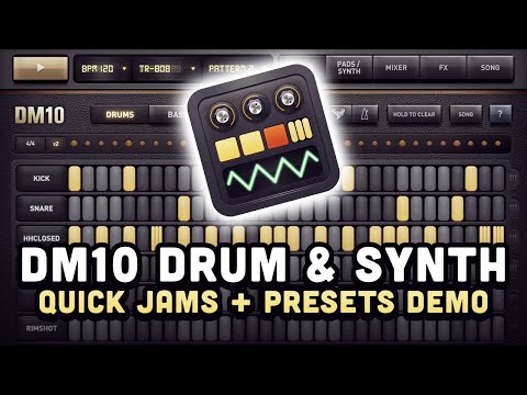 DM10 Drum & Synth Machine by Fingerlab | Quick Jams + Presets Demo