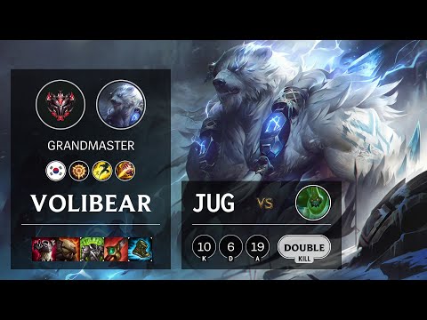 Volibear Jungle vs Zac - KR Grandmaster Patch 10.13