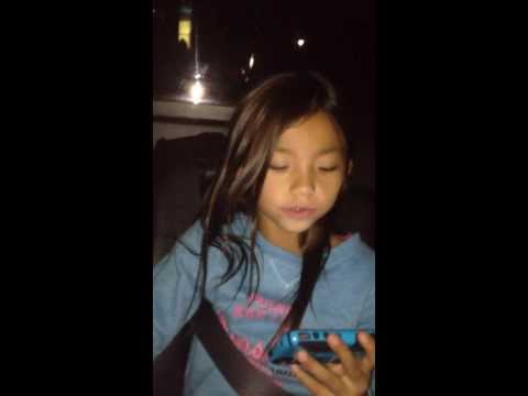 Makeila always practicing singing - Ariel