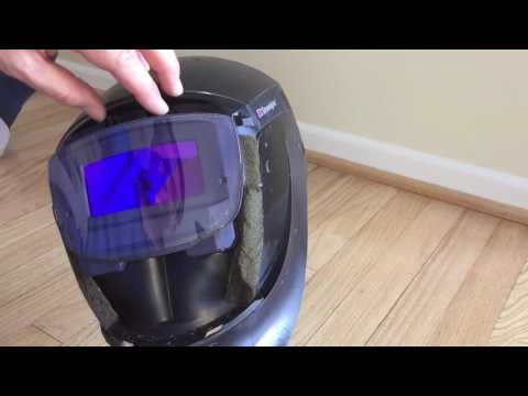 Speedglas auto darkening welding helmet lens module removal and battery replacement