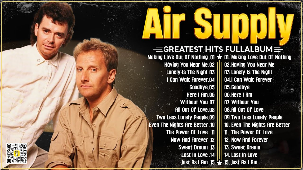 Air Supply Greatest Hits | The Best Air Supply Songs | Best Soft Rock Legends Of Air Supply.