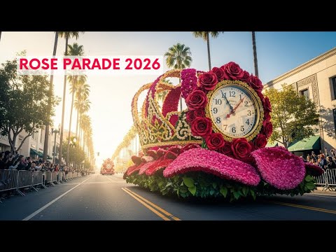 Rose Parade 2026 Pasadena Full Coverage | Giant Floral Floats in 4K