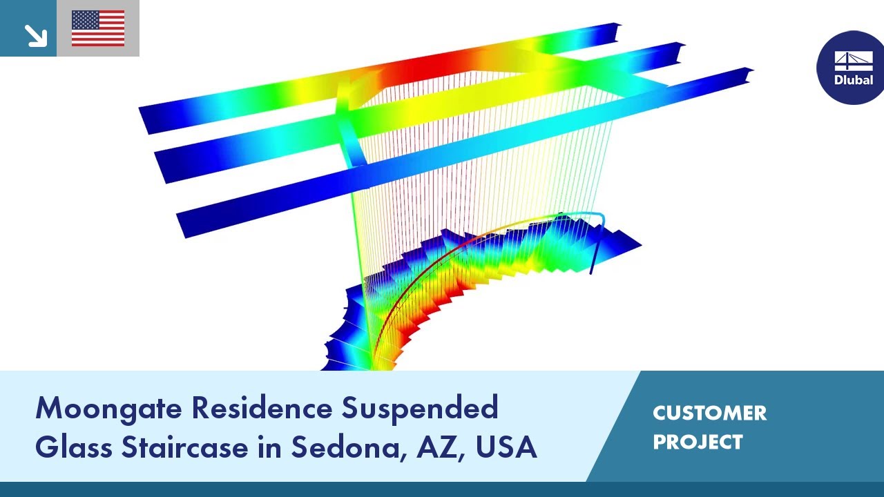 CP 001206 | Moongate Residence Suspended Glass Staircase in Sedona, AZ, USA