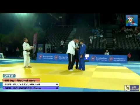 Judo 2014 European Championships Montpellier: Pulyaev (RUS) - Schneider (GER) [-66kg]