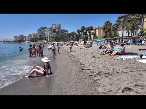 🇪🇸 La Malagueta (Málaga, Spain) Beach Walk
