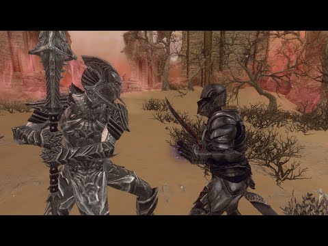 Molag Bal (Vigilant Mod) vs Ebony Warrior | Skyrim