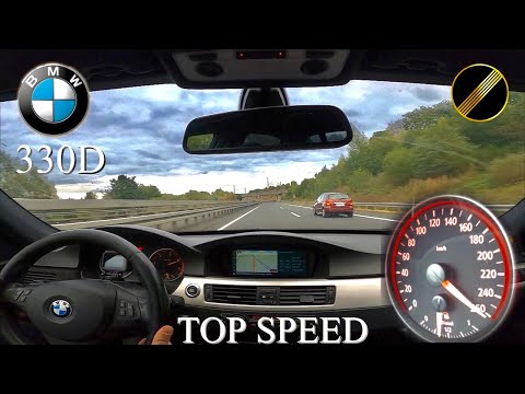 Bmw e90 330D Pov Onboard Top Speed Drive on German Autobahn