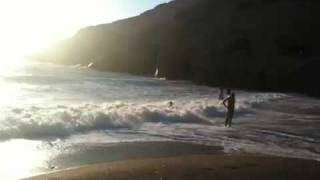 preview picture of video 'Waves of Matala Beach, Crete'