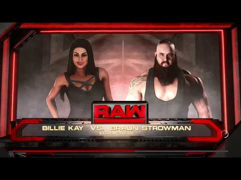 Billie Kay vs Braun Strowman SQUASH (1P vs 2P dummy) WWE 2K18 Ryona