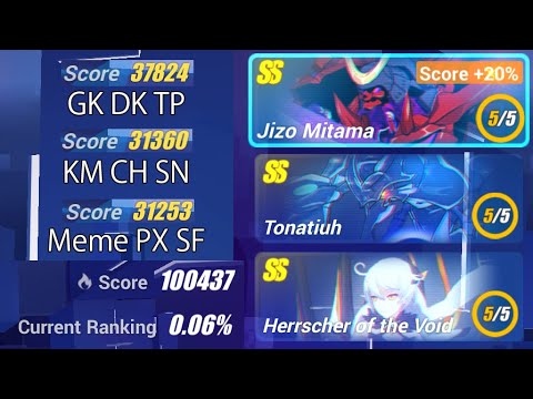 [HI3SEA] Memorial W37 - Jizou 37824/31520; Tonatiuh 31360; HoV 31253 - Exalted