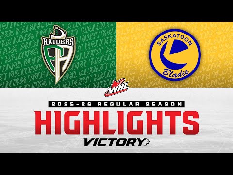 Prince Albert Raiders at Saskatoon Blades 12/14 | WHL Highlights 2025-26