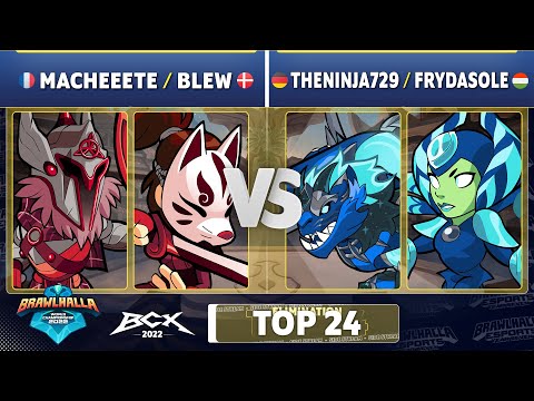 Macheeeete & Blew vs. TheNinja729 & FryDasOle - Elimination Top 24 - Brawlhalla World Championship