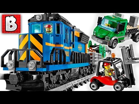 Awesome LEGO Cargo Train In Our LEGO CITY!!! 60052 | Unbox Build Time Lapse Review