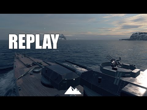 TIRPITZ in brachialer Sekundärreichweite! - World of Warships | [Replay] [Deutsch] [60fps]