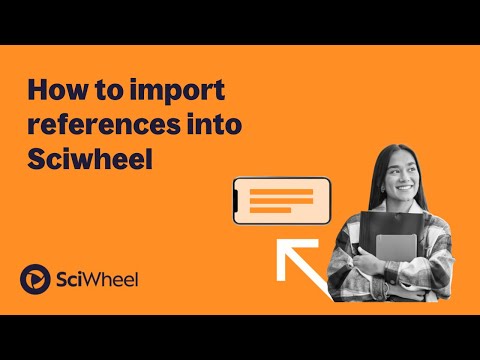 How To Import References Into Sciwheel
