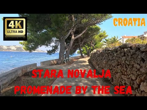 Stara Novalja - promenade by the sea