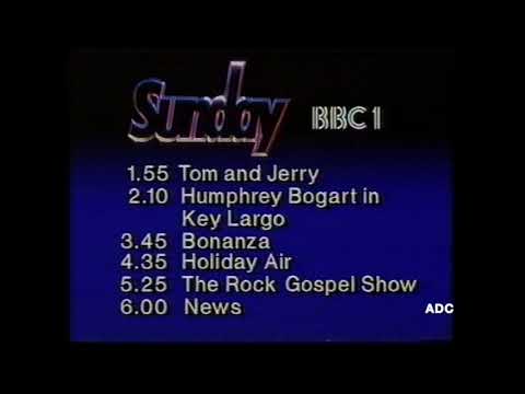 BBC1 announcer David Allan 17th June 1984 1 of 2