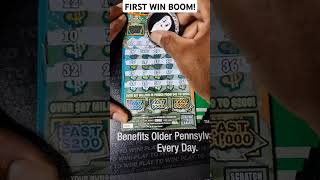 🚨💥 BIG WIN ON ALL CASH PA LOTTERY SCRATCH OFF TICKET #scratchers #win #shorts #profit #mdscratchjedi