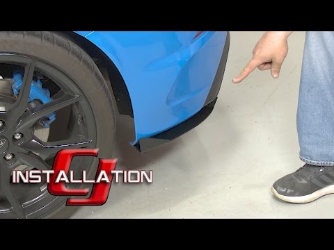Focus RS Rally Innovations Rear Splitter Aluminum Pair Matte Black 2016-2017 Installation