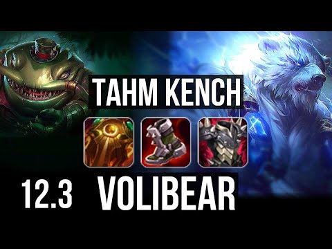 TAHM KENCH vs VOLIBEAR (TOP) | 5/1/5, 1.2M mastery, 400+ games | KR Diamond | 12.3