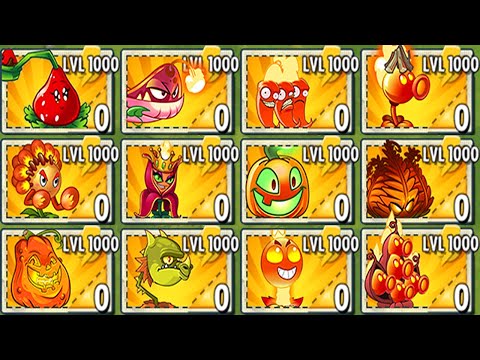 Big Wave Beach Final Boss vs All Fire Plants LEVEL 1000 Power-Up! - Plants vs Zombies 2 Mod