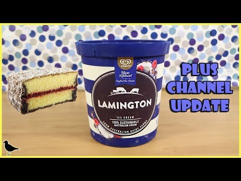 Streets Blue Ribbon Lamington Ice Cream Food Tasting Review! | Birdew Reviews