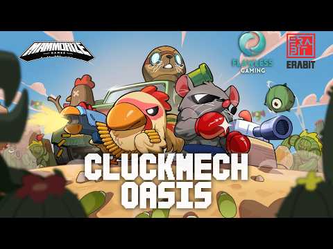 Chicken with a GUN fights PLANT INVASION | CluckMech Oasis
