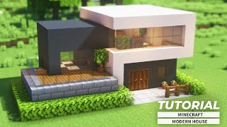 Minecraft: How To Build A Small Modern House For Beginners | 初心者でも簡単！小さなモダンハウスの作り方！