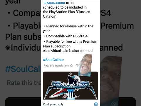 Soul Calibur 3 Is Coming To PS5