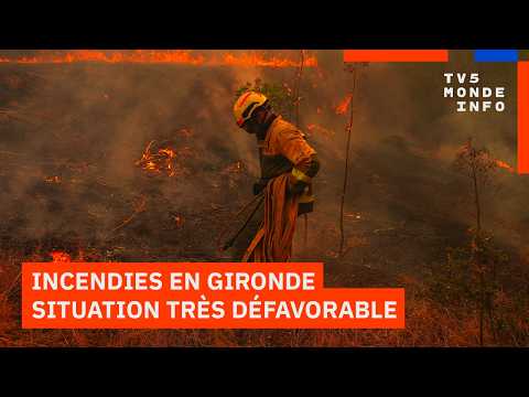 Incendies en Gironde : Les flammes aux portes de Bordeaux