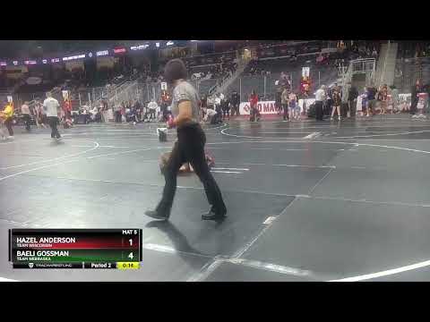 55 Lbs Cons. Semi - Hazel Anderson, Team Wisconsin Vs Baeli Gossman, Team Nebraska 5e4f