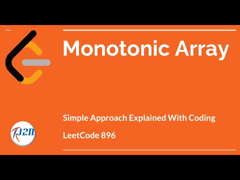 Monotonic Array Problem Leetcode Java