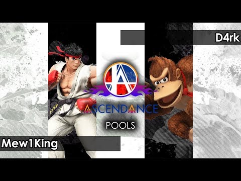 Smash 4: Mew1King (Ryu/Bayonetta) V D4rk (Donkey Kong) - Ascendance 73 Tournament SSB4