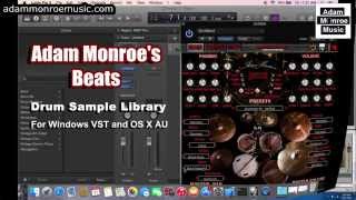 Drum VST AU Sample Library Plugin - Adam Monroe's Beats