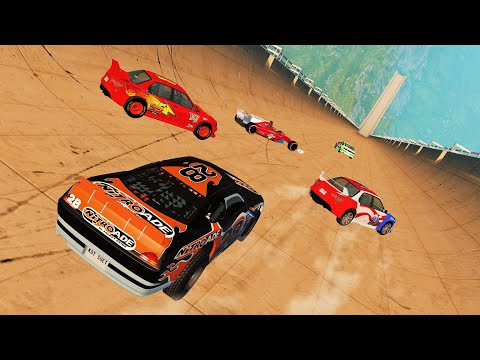 Cars 3 Vs Longest Ramp Jumping - BeamNG Drive car game - Car Mods
