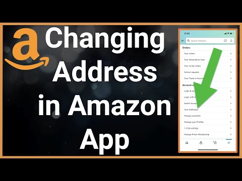Part of a video titled How To Change Shipping Address In Amazon App - YouTube