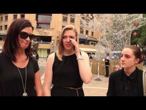 Nelson Mandela-plein: Trane in Sandton