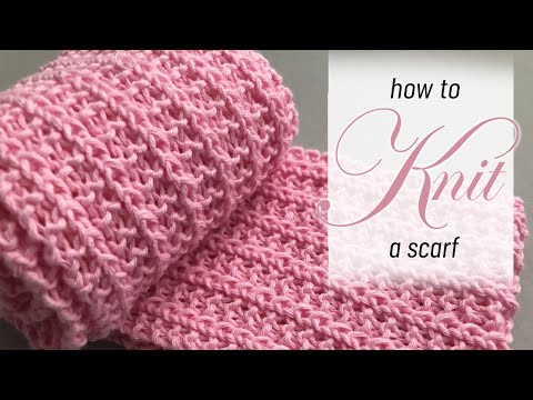 How to Knit a Scarf Easy Step by Step ✨