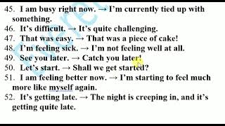 IELTS interview sentence