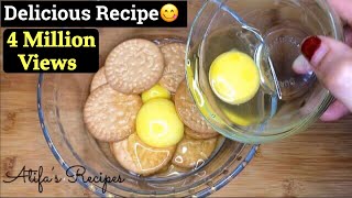 If You Have Eggs and Marie Biscuits then try this delicious recipe | Atifa’s Recipes