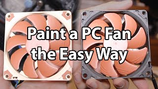Paint a PC Fan the Easy Way - without affecting performance (e.g. Noctua fans)