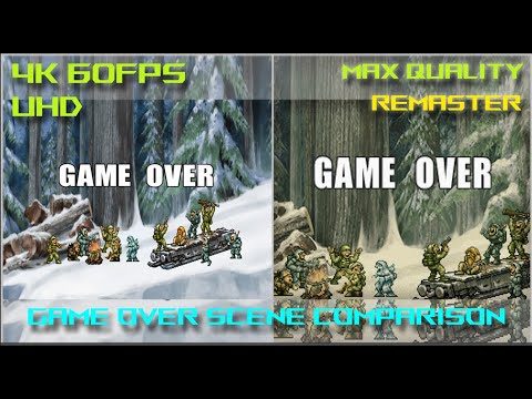 Metal Slug 7-XX: Remaster & Classic GAME OVER Scene COMPARISON - REMASTERED [ MAX 4K 60FPS UHD ]