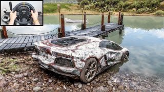 Forza Horizon 5 Rebuilding Lamborghini Aventador (Steering Wheel + Paddle Shifter) Gameplay