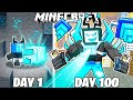 I Survived 100 Days As DIAMOND TITAN In HARDCORE Minecraft