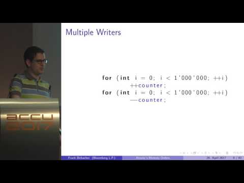 Atomic’s memory orders, what for? - Frank Birbacher [ACCU 2017]