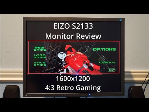 EIZO S2133 Monitor Review | 1600x1200 4:3 Retro Gaming