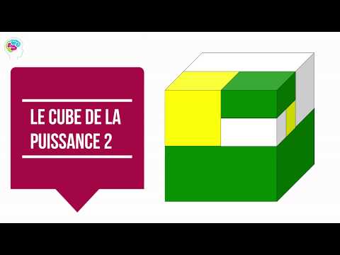 Le cube de la puissance deux - Montessori