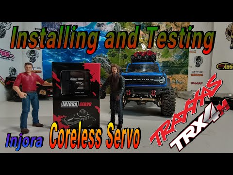 Installing Injora coreless 11Kg Servo #TraxxasTrx4M #injora #installing #testing