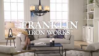 Watch A Video About the Sperry Bronze and Scavo Glass Chandelier